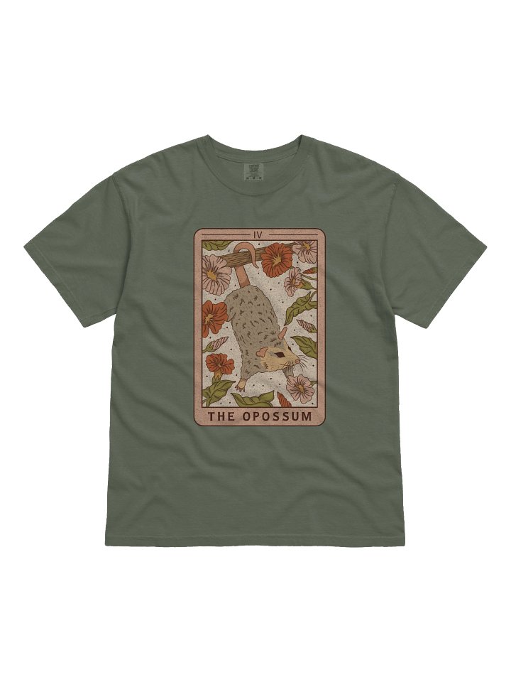 The Opossum Tarot Shirt – Vintage Animal Tarot Graphic Tee, Cottagecore Wildlife Design product image (51)
