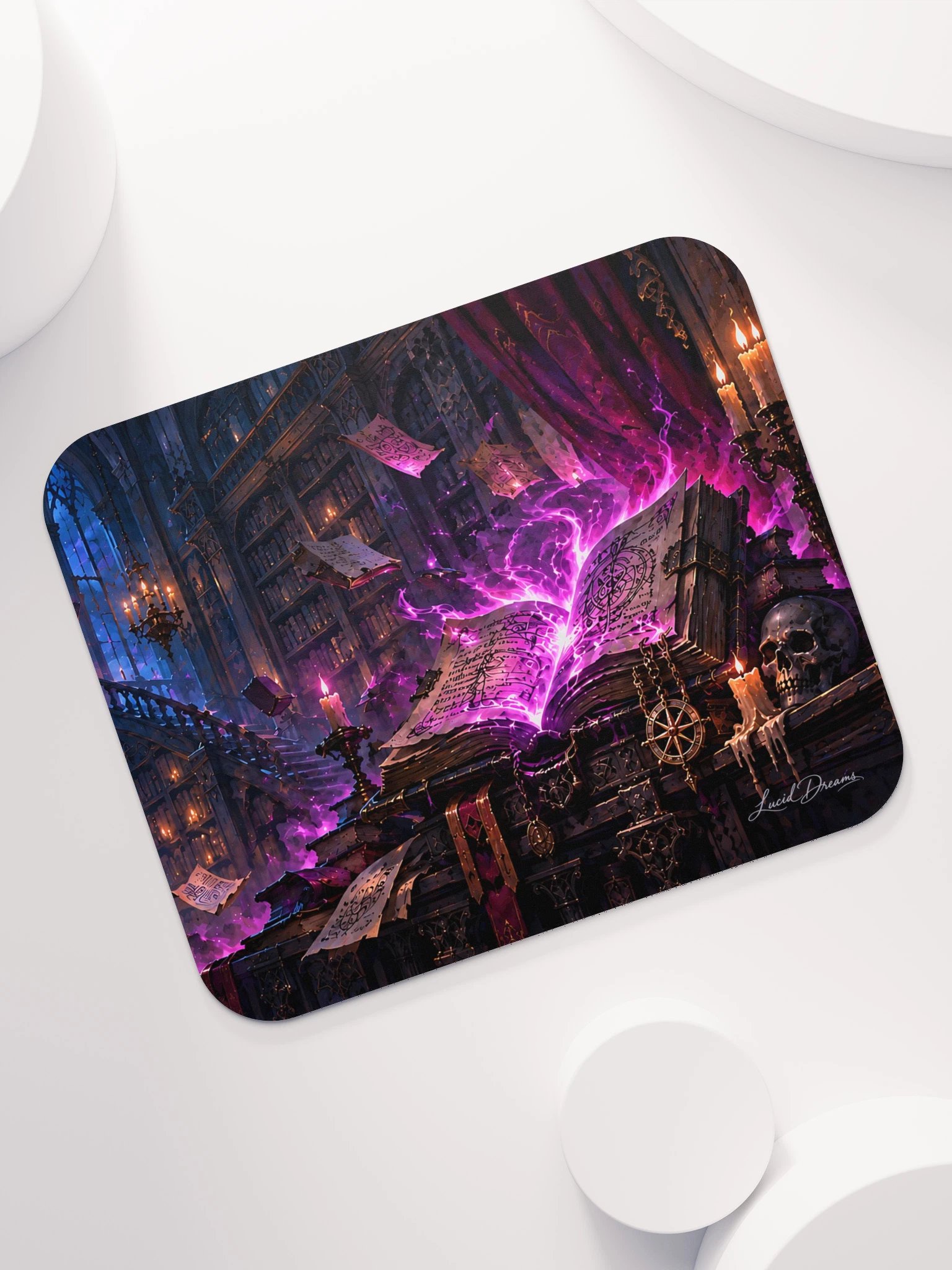 The Library Beyond Midnight Dark Academia Mouse Pad product image (7)