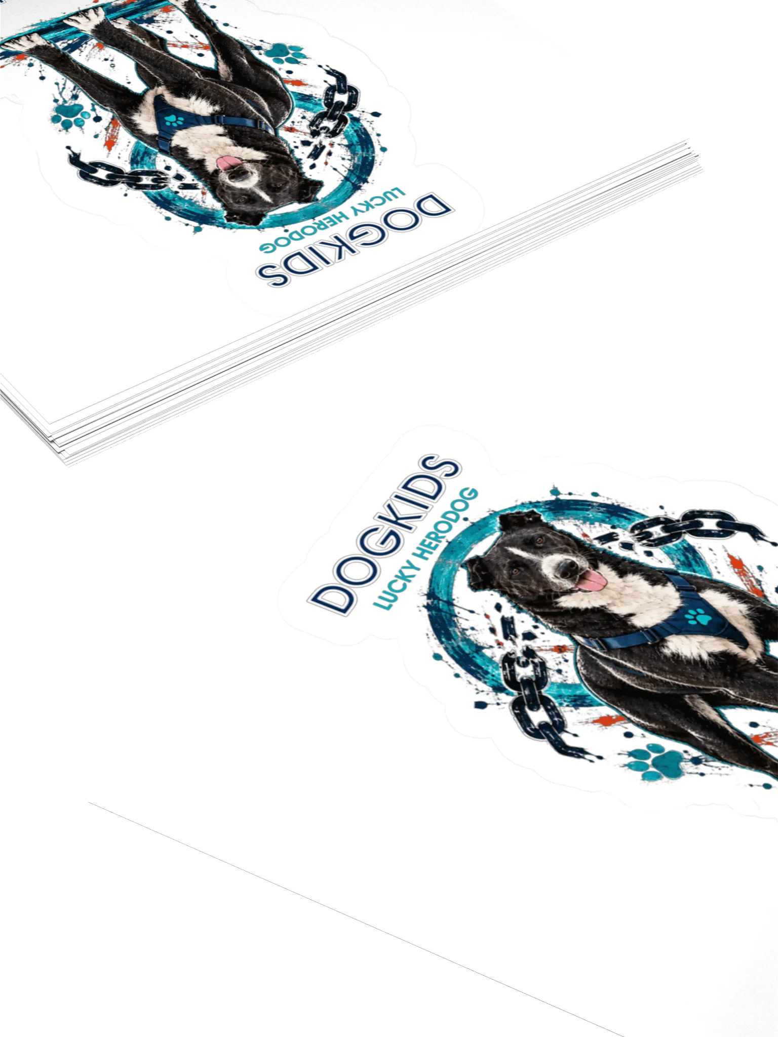 DogKids Wir geben nie auf Sticker – Lucky HeroDog product image (4)