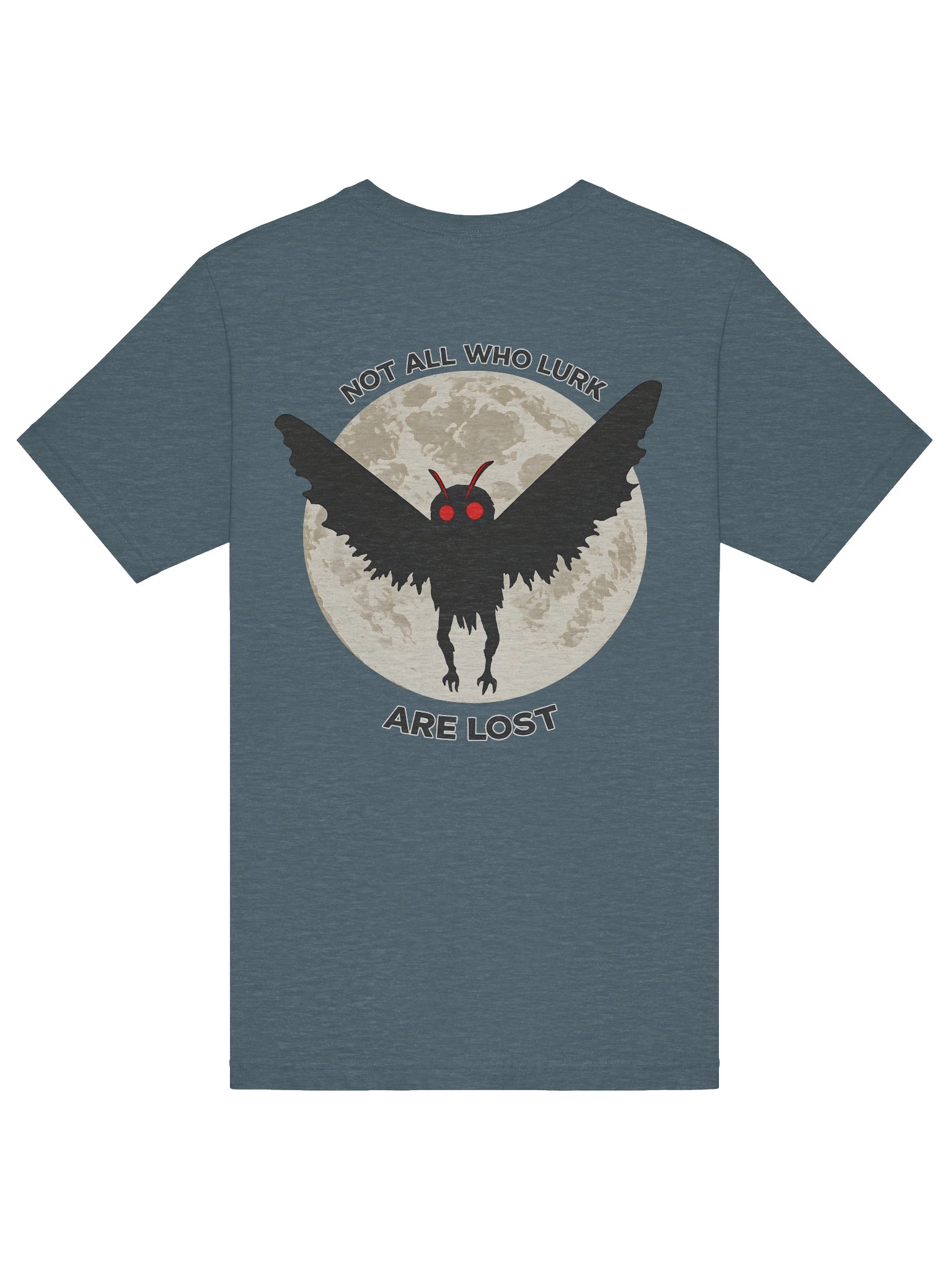 MOTHMAN LURKER W/ FRONT LOGO SUPER SOFT T-SHIRT (HEATHERED COLORS PT.1) product image (6)