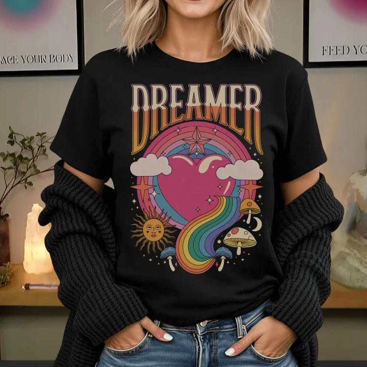 Dreamer Retro Tee | Spiritual Apparel | NDE | Awakening product image (1)
