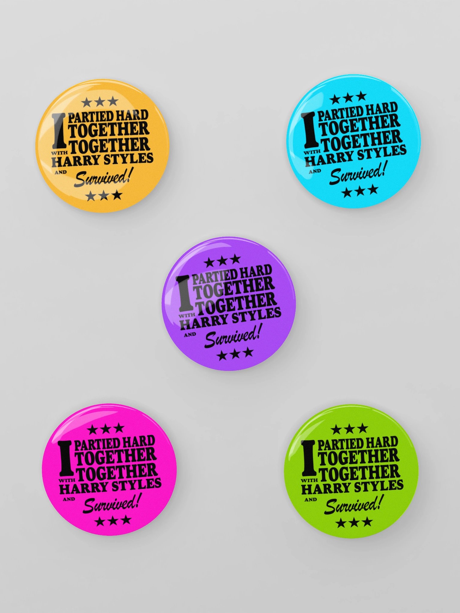 Partied Together Together Pin Buttons product image (1)