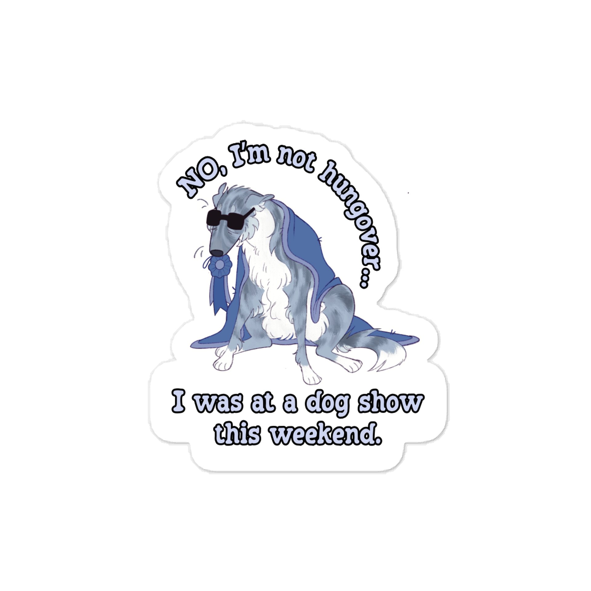 Dog Show Hangover - Silver Brindle Rosette product image (1)
