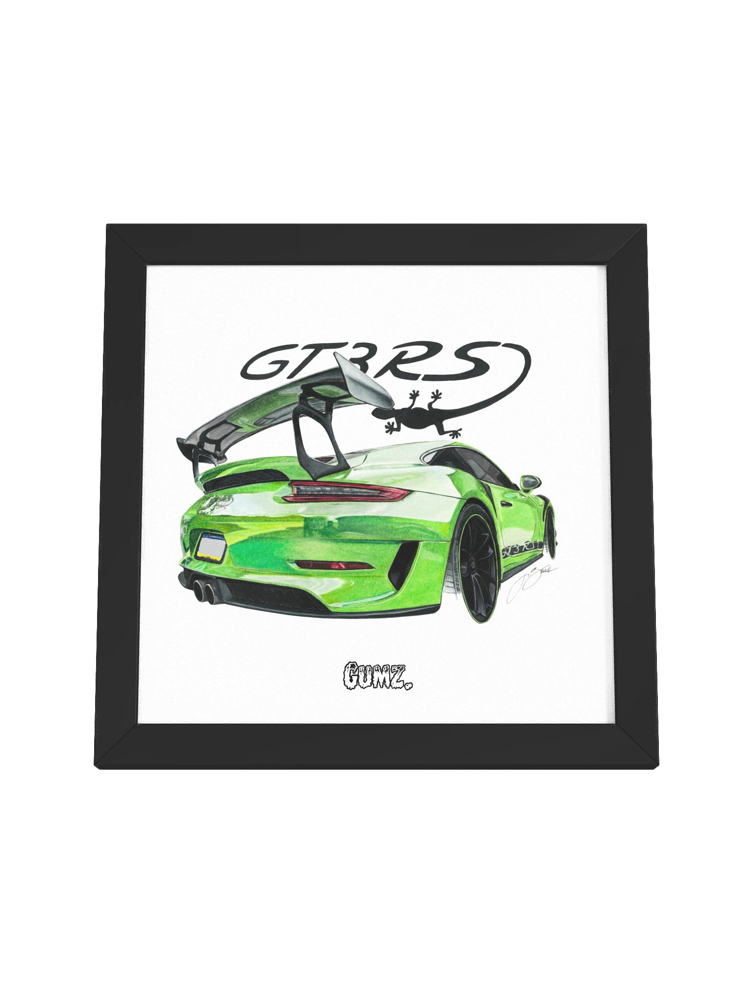 Green Lizard Framed Print product image (18)