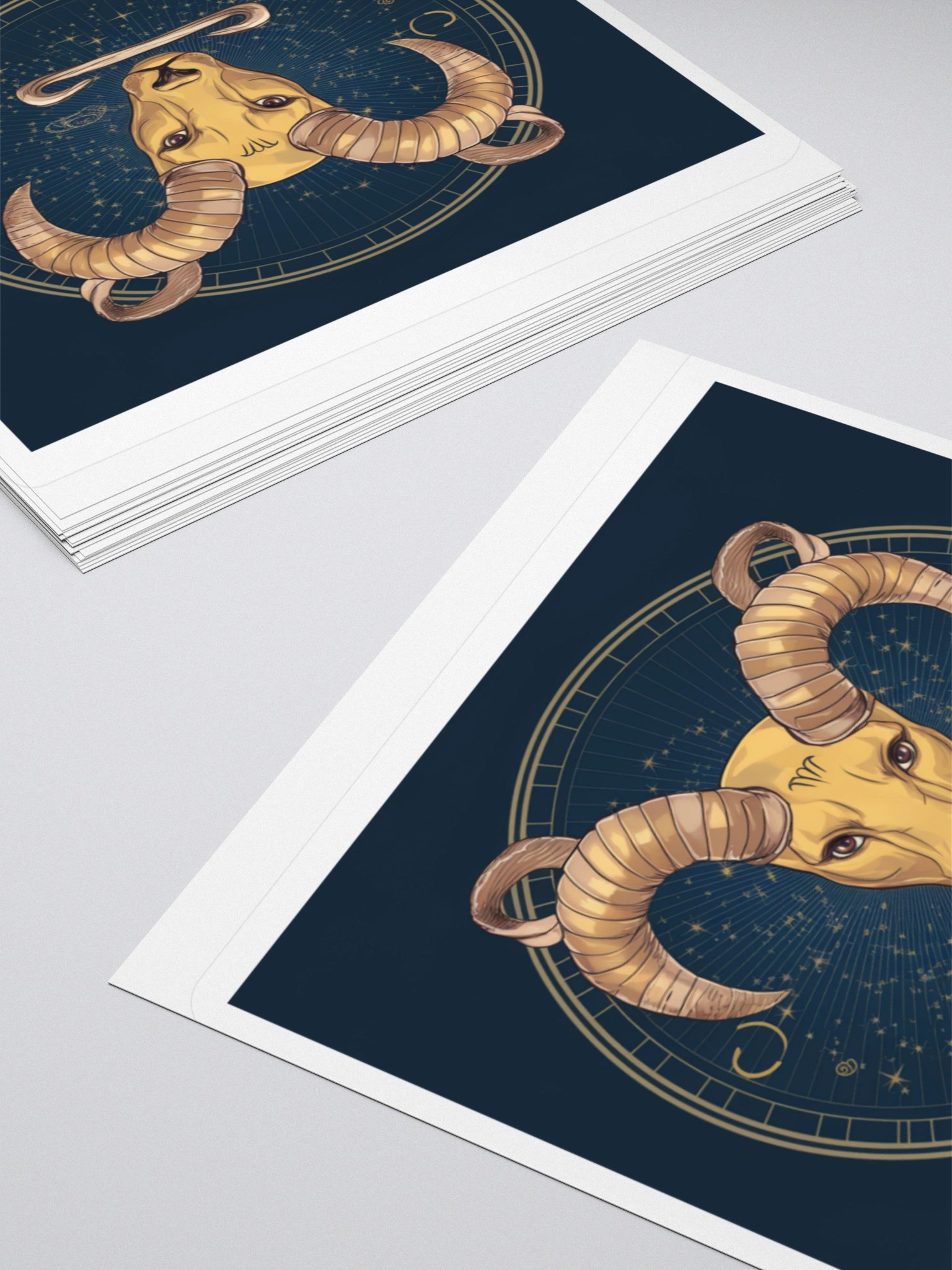 Exclusive Aries Ram Head Vinyl Sticker - Unique Zodiac Art product image (10)