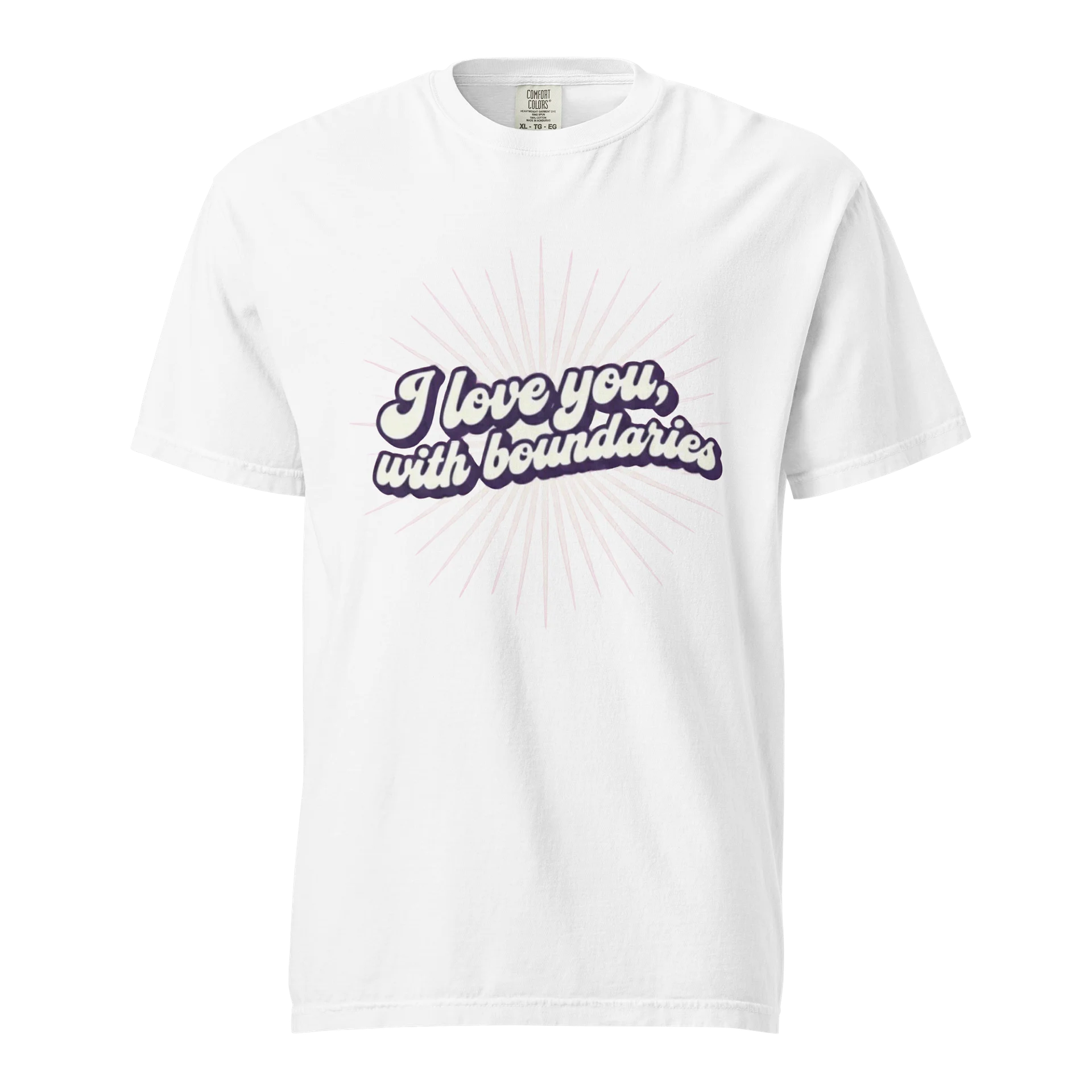 “I Love You With Boundaries” White T-Shirt product image (1)