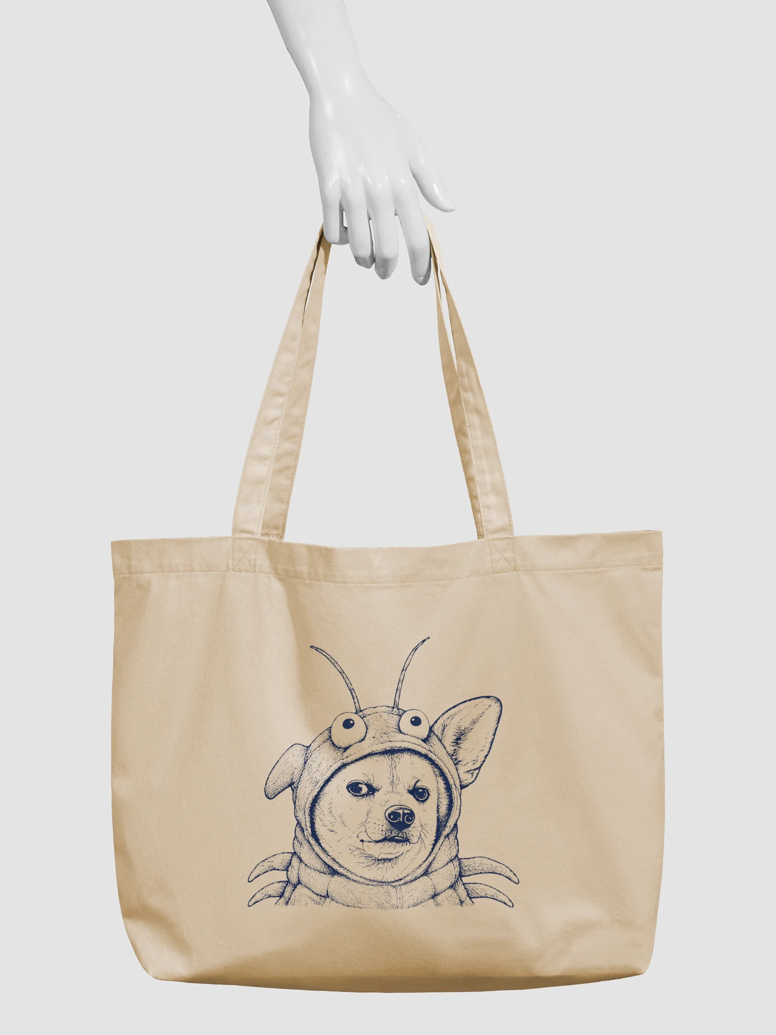 Doug is a Lobster, Paula is Uncensored Oversized Cotton Canvas Tote product image (3)