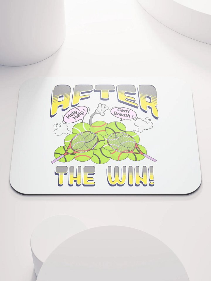After The Win Tennis Whimsical Mouse Pad product image (2)