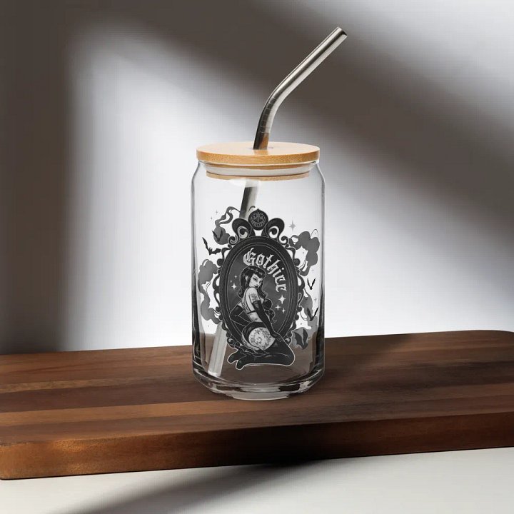 𝖌𝖔𝖙𝖍𝖎𝖈𝖈 glass tumbler product image (1)