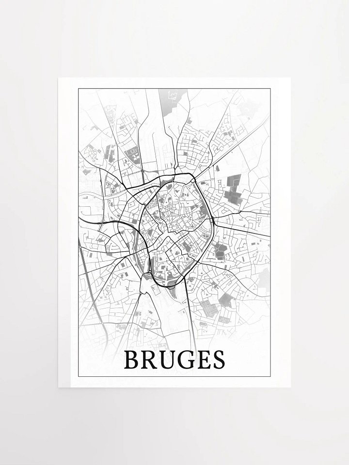 Bruges, Belgium, city map print product image (4)