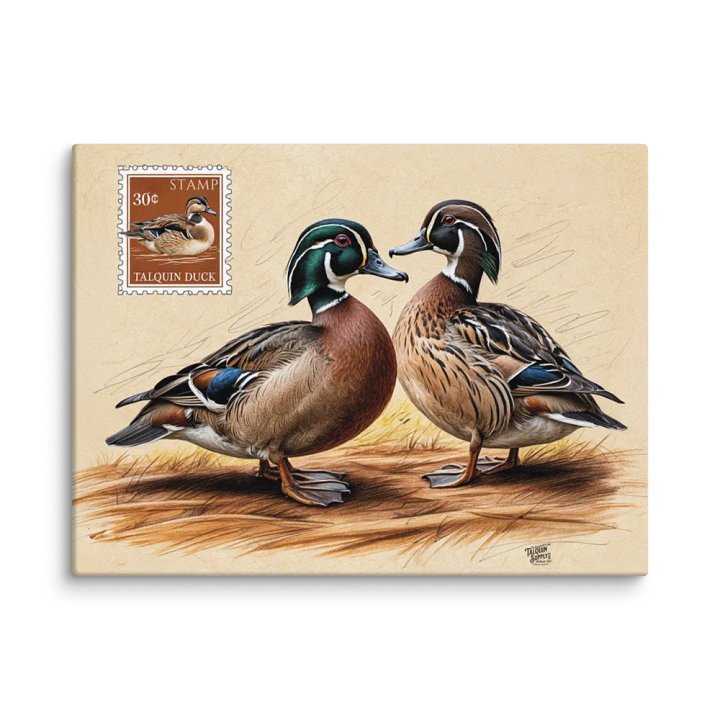 Ducks in a Row Canvas Print 12" x16" product image (1)