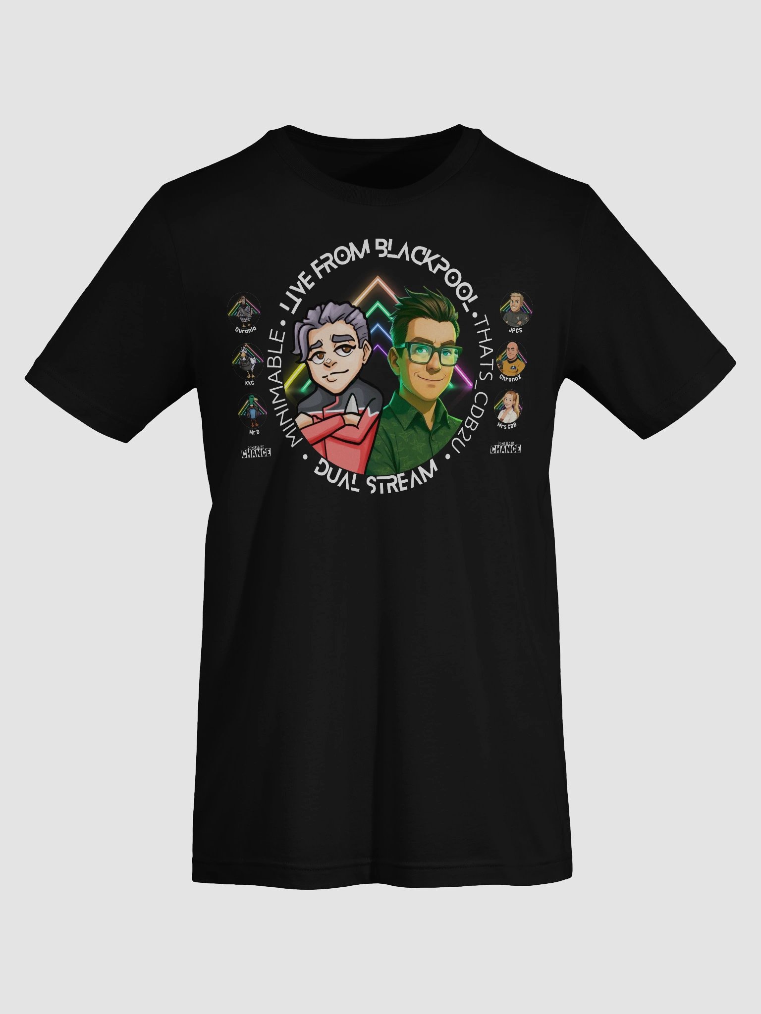 “Live in Blackpool” Duo Stream Tee Dark — Minimable x That’s_CDB2U Edition product image (7)