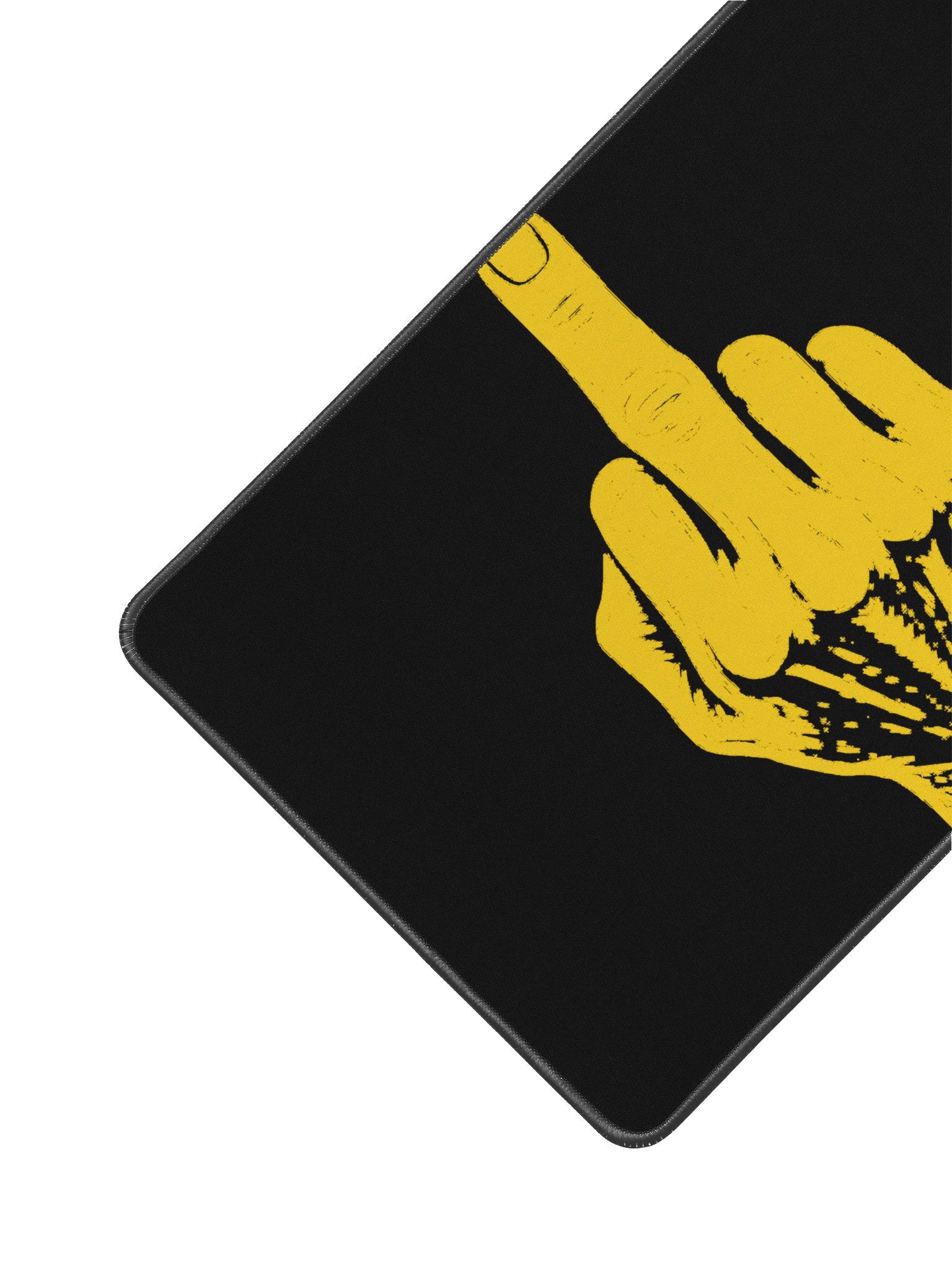 No ShopCo Middle Finger Desk Mat - Yellow product image (2)