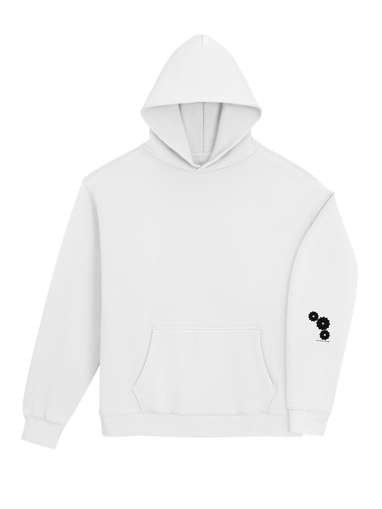 Limit Break Gear Cogs Pump Cover Hoodie - Black logo product image (5)