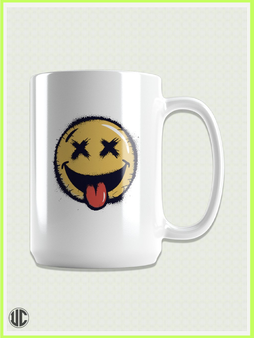 X Smiley – 15 oz Ceramic Mug by UnkoCon product image (7)