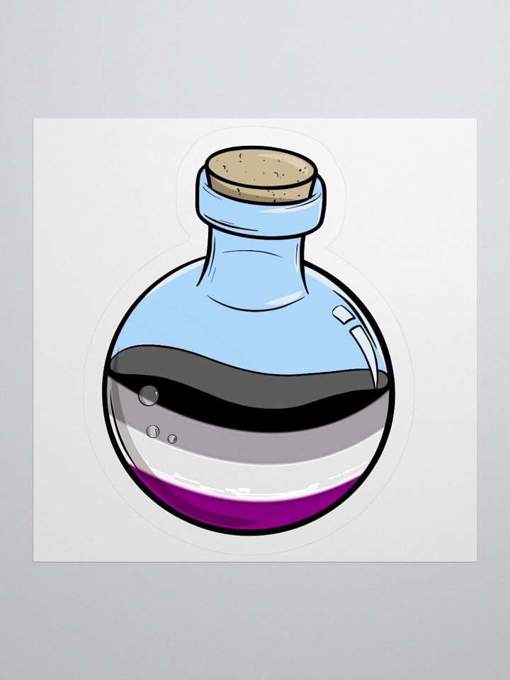 Asexual Pride Potion | 3" Sticker product image (1)
