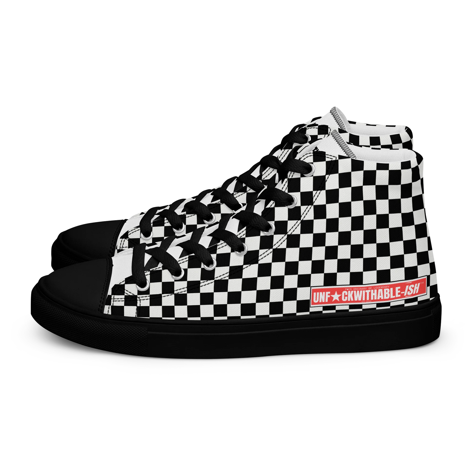 UNF★CKWITHABLE-ISH™ Women's Hand-made Streetwear Shoes Checkered product image (1)