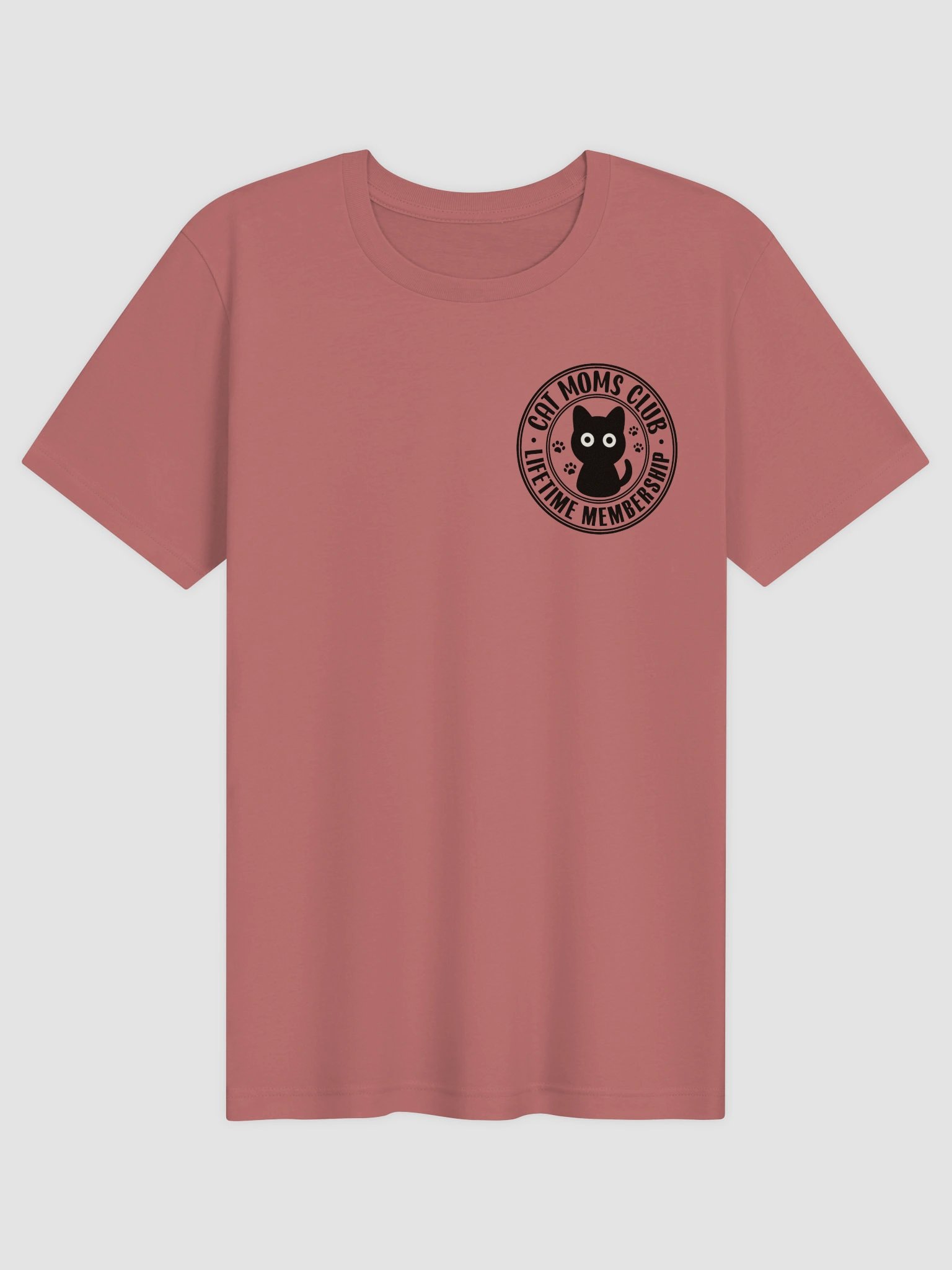 Cat Moms Club 2 (Left Chest Print) - Unisex Adult Super Soft Lightweight T-shirt product image (1)