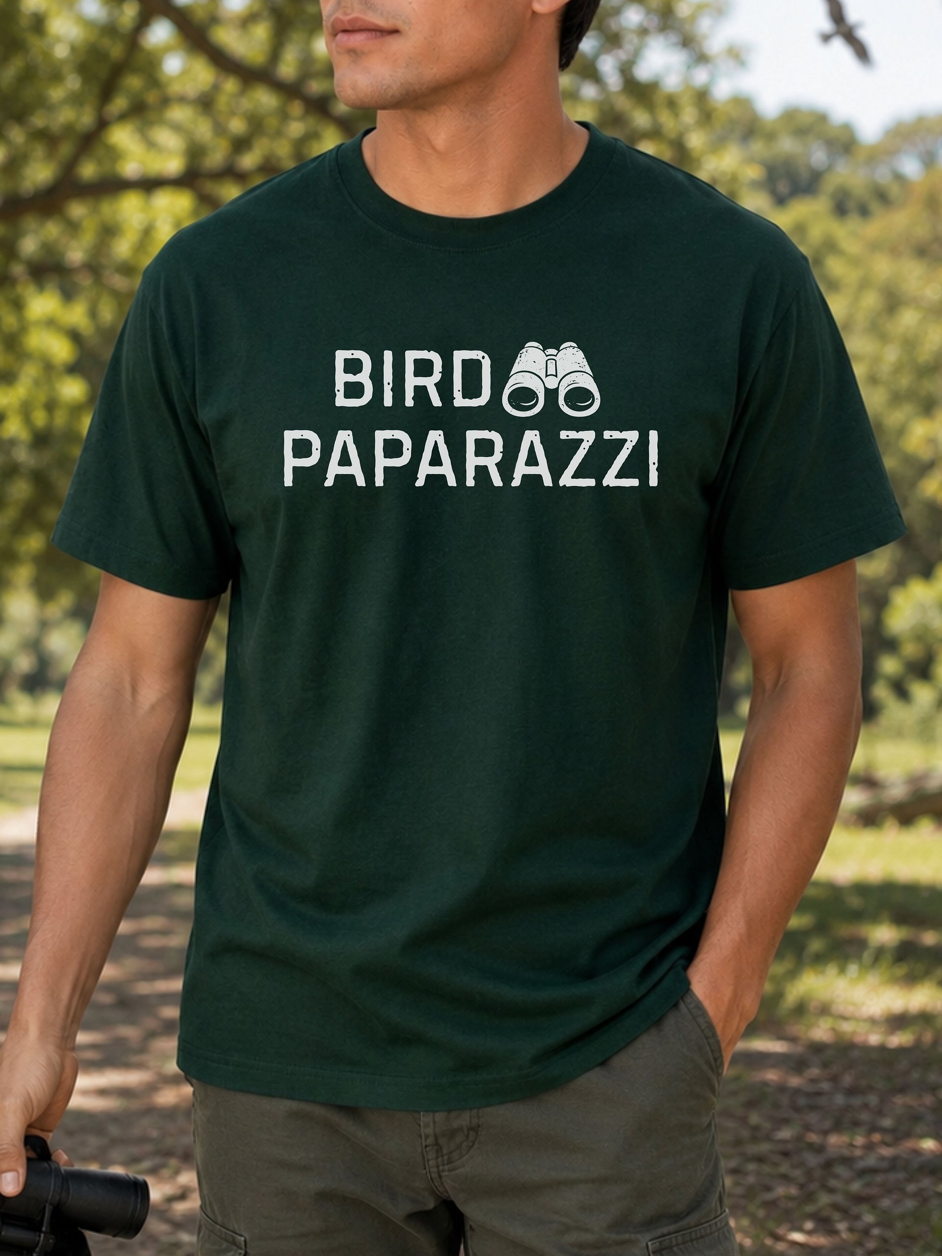 Bird Paparazzi T-Shirt – Funny Wildlife Photography Graphic Tee for Birdwatchers product image (6)
