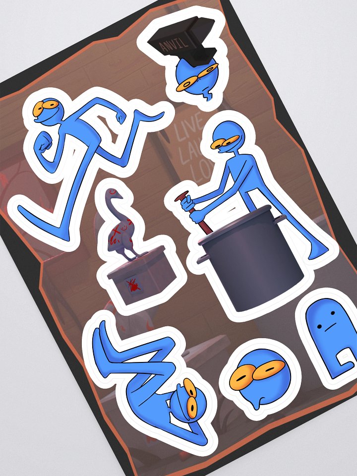 Blue Guy Sticker Sheet - Volume 2 product image (1)