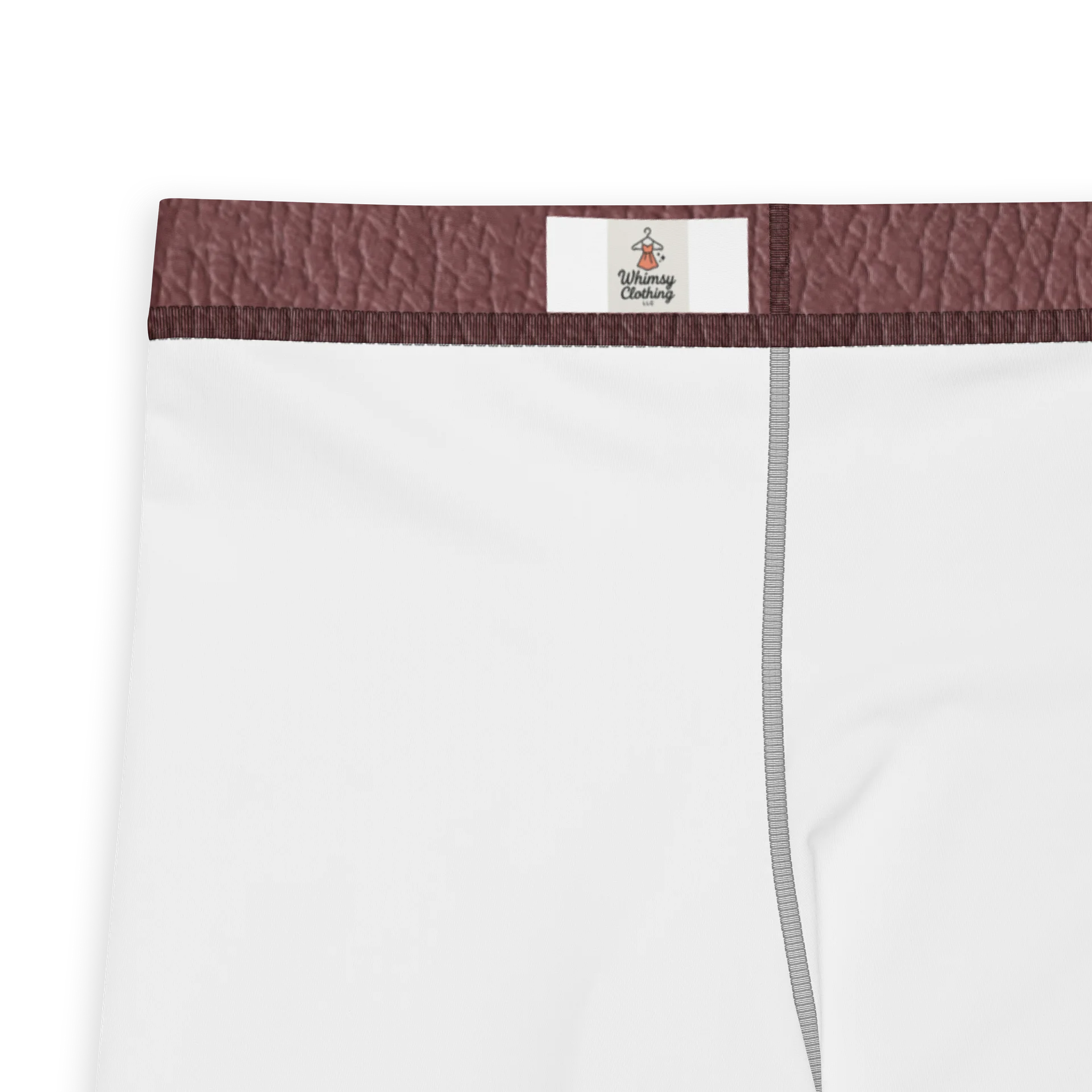 Comfortable Men’s Leggings Maroon Leather Surface product image (5)