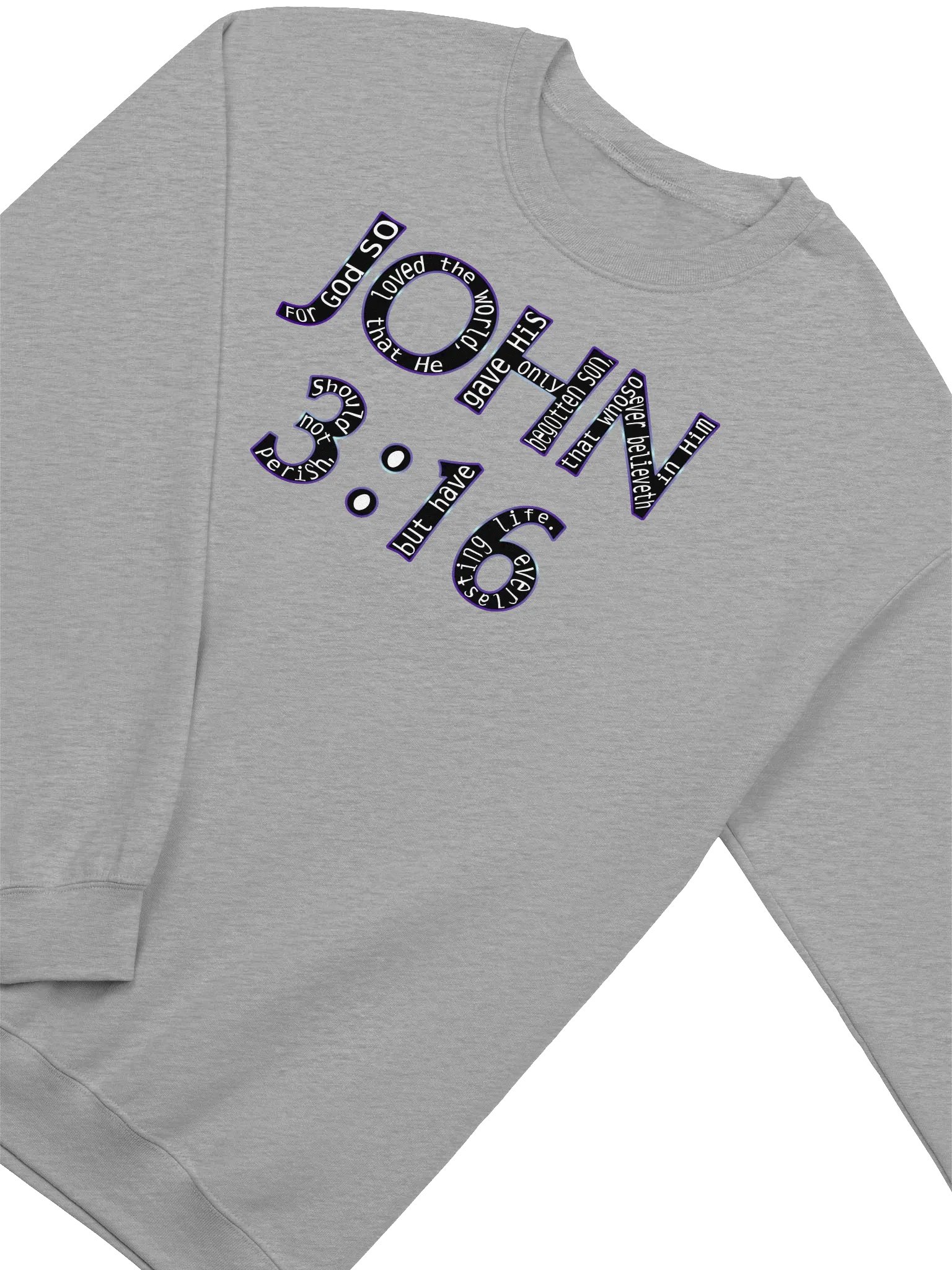 John 3:16 With Verse Sweatshirt product image (3)