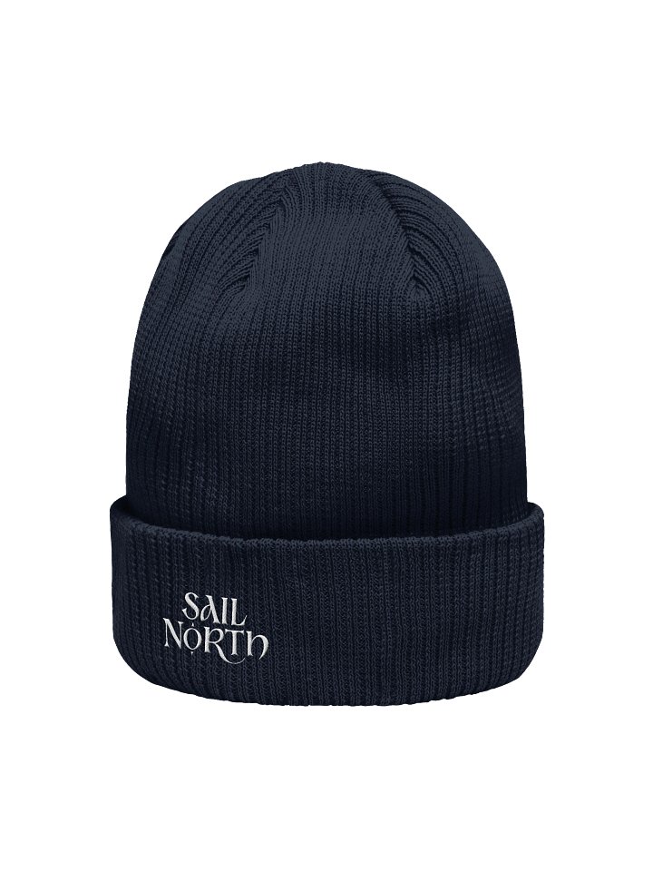 Organic Ribbed Beanie (Sail North) product image (2)