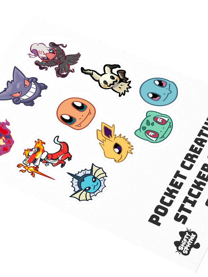 Pocket Creature Sticker Collection Series 1 product image (2)