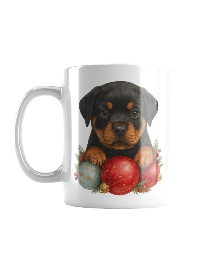 Rottweiler Christmas White Glossy Mug product image (2)