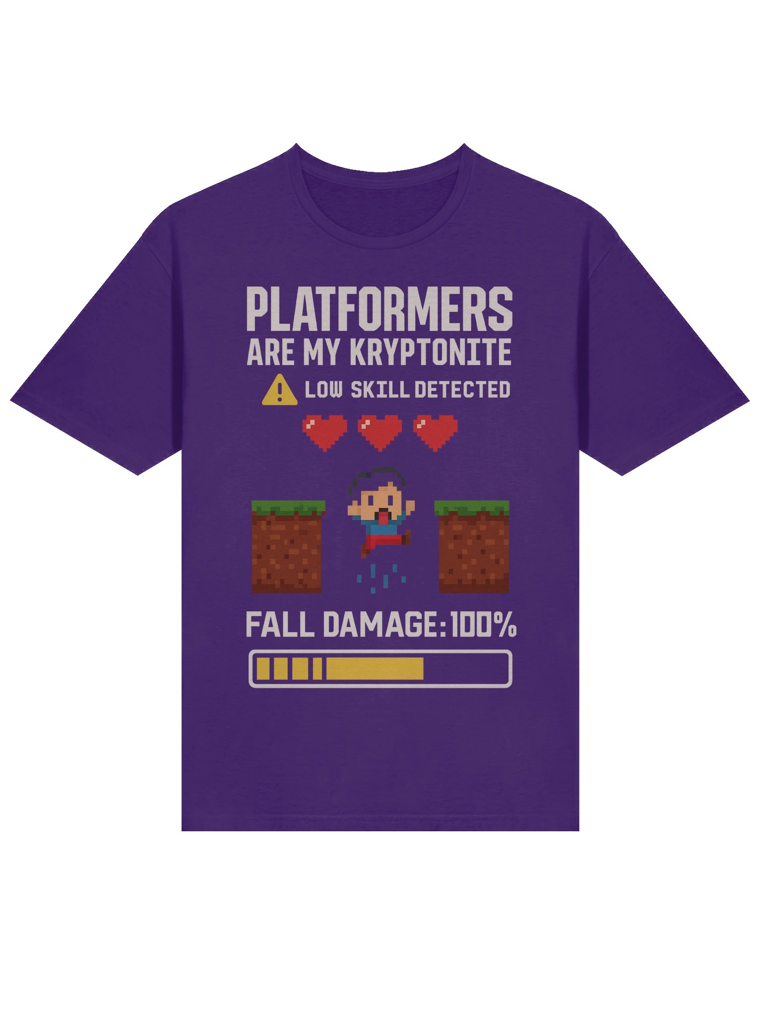 Platformers Are My Kryptonite – Funny Retro Gamer T-Shirt product image (3)