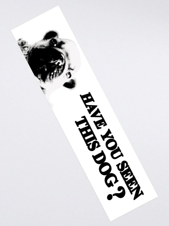 HAVE YOU SEEN THIS DOG BUMPER STICKER product image (2)