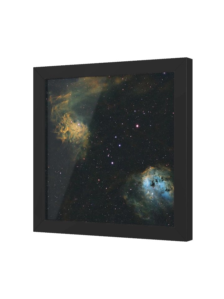 Flaming Star and Tadpole Nebulae Framed Print product image (6)