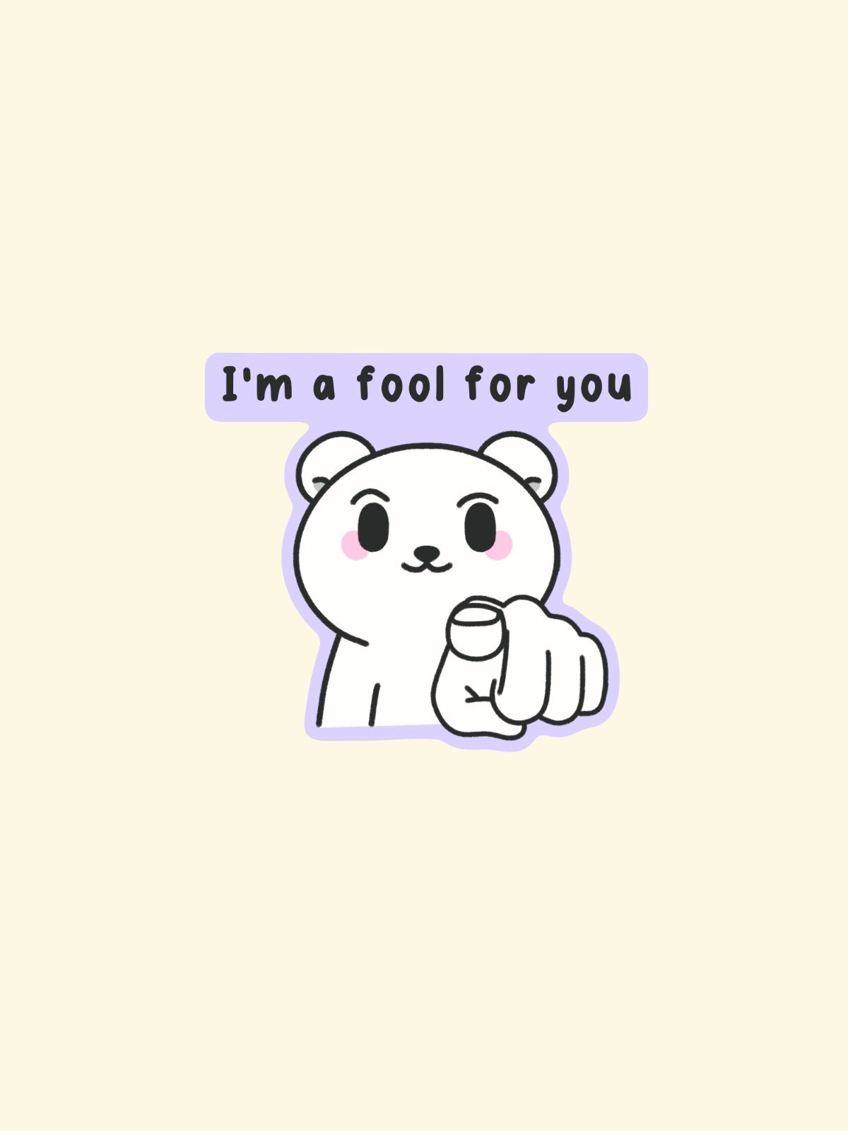 fool for you sticker product image (1)