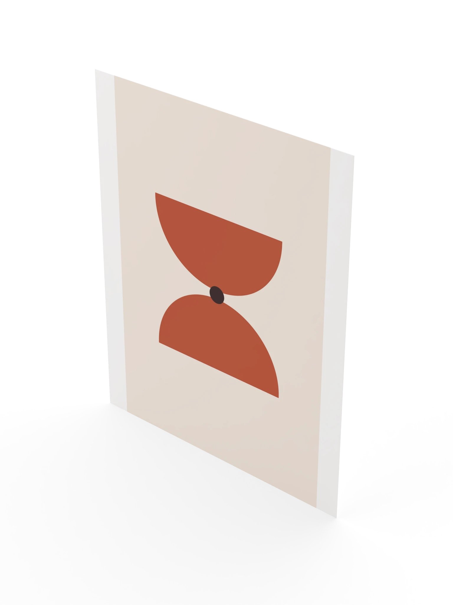 Mid Century Hourglass Print | Abstract Bathroom Wall Art product image (5)