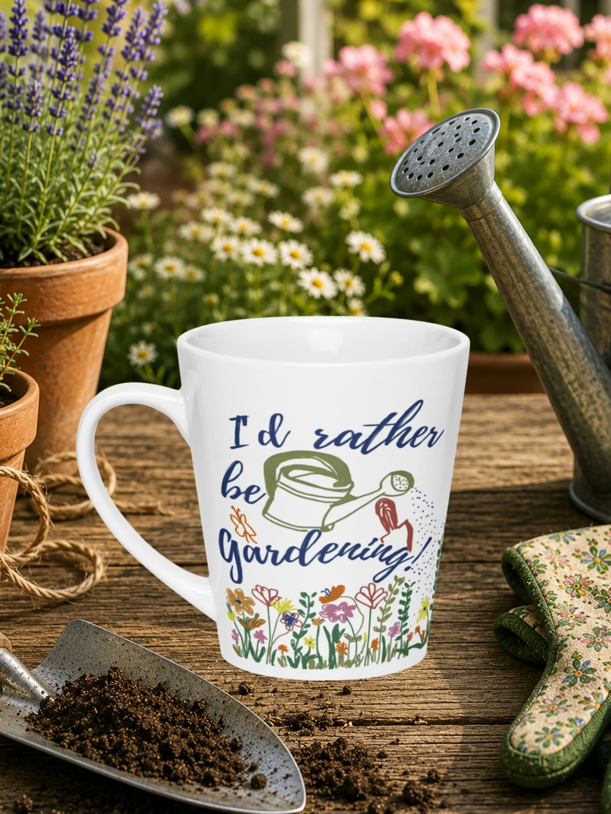 I'd Rather Be Gardening! Latte Mug product image (1)