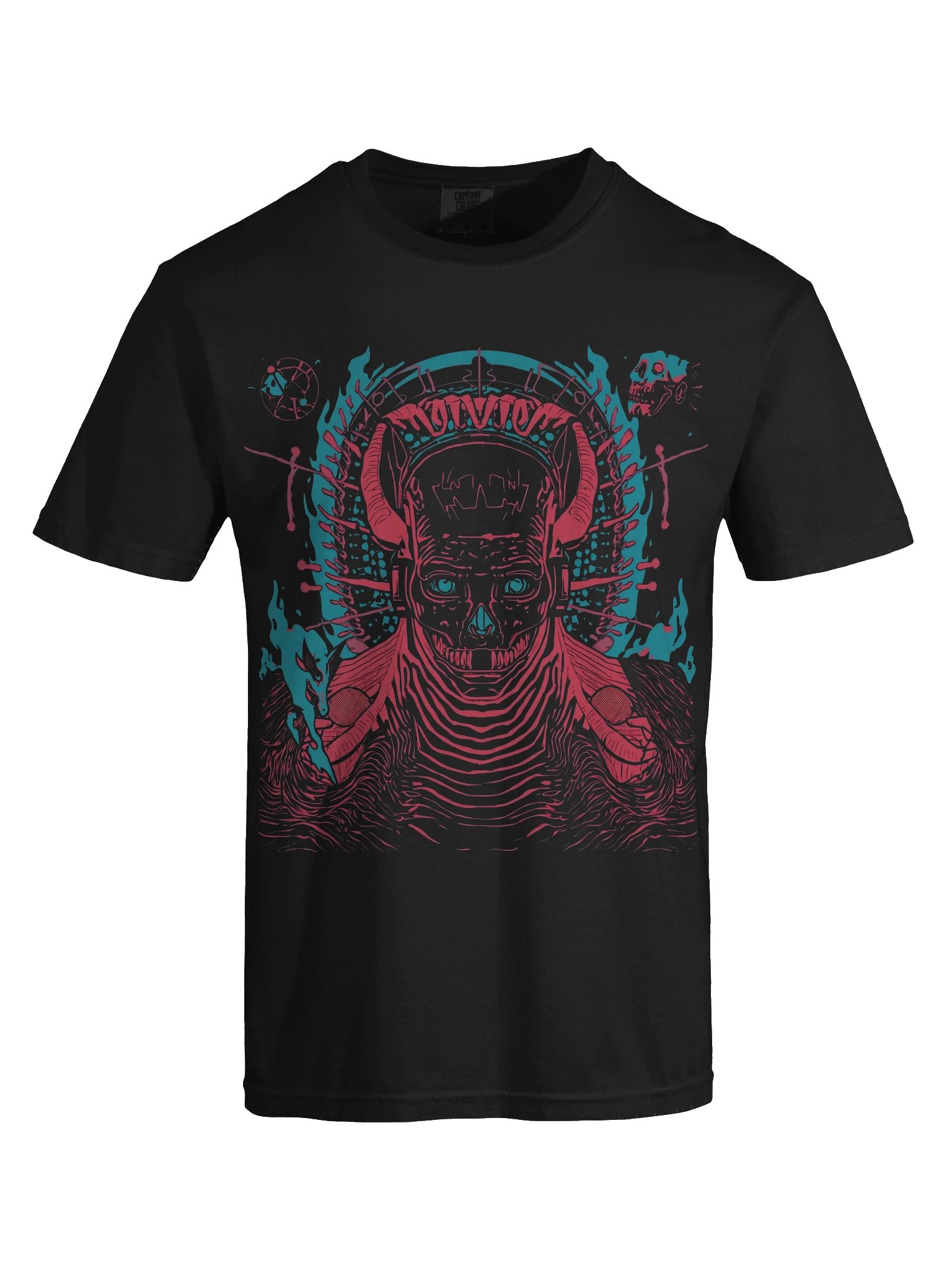 Neon Halo Demon Heavyweight T-Shirt product image (2)