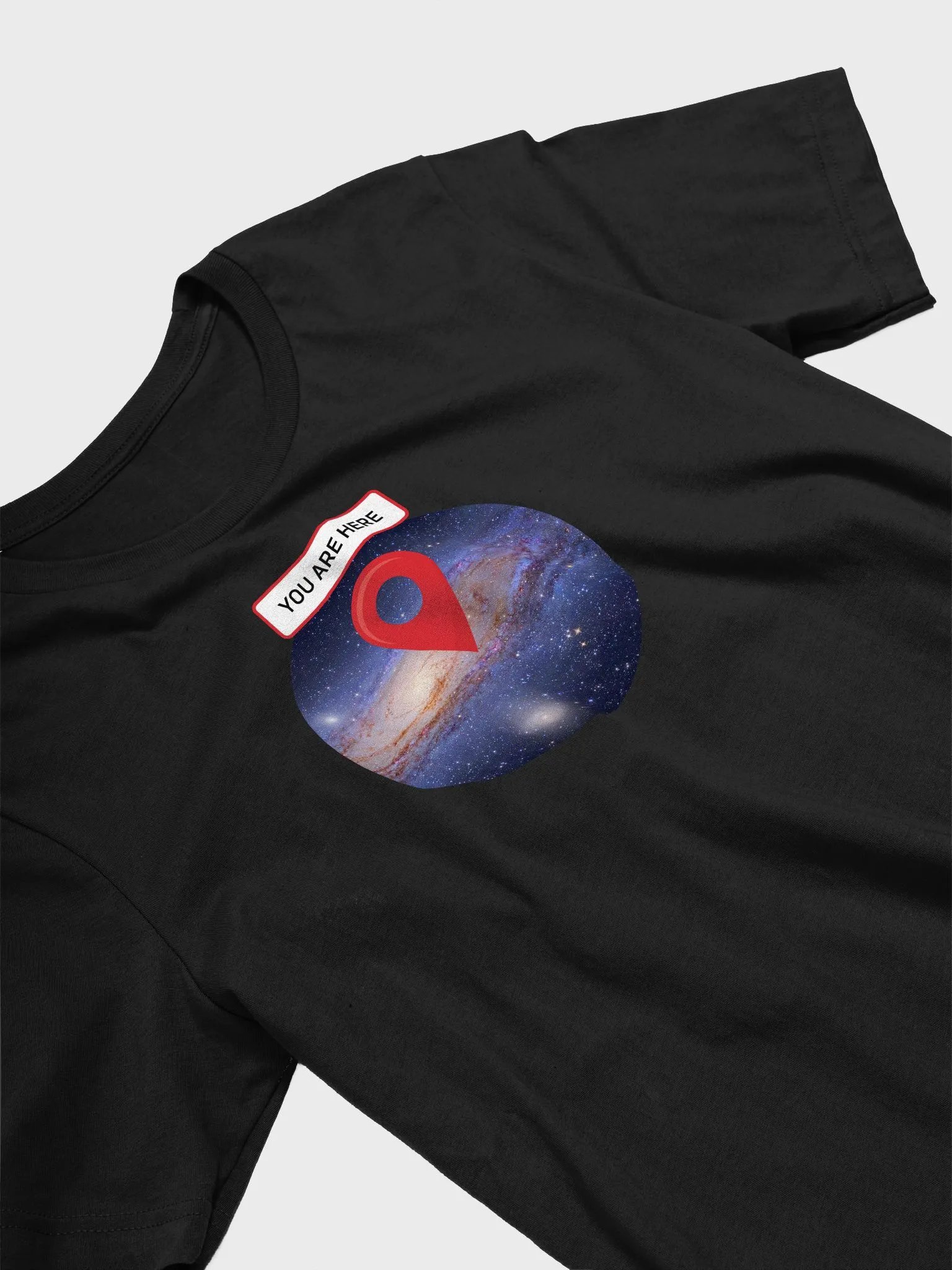 You are here: Milky Way galaxy map — Short-Sleeve Unisex T-Shirt. Space T-Shirt, star map product image (7)