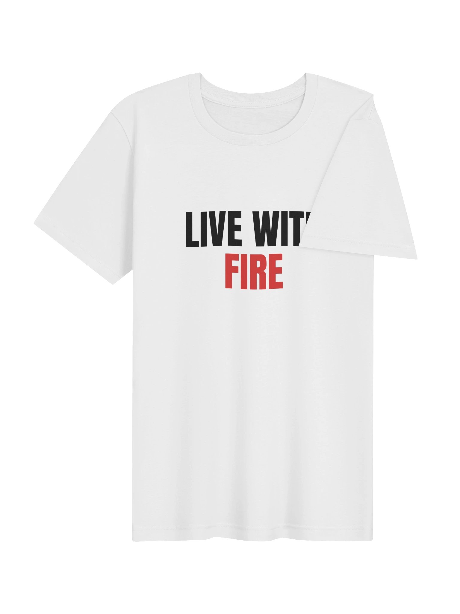 Live With Fire T-Shirt, White product image (4)