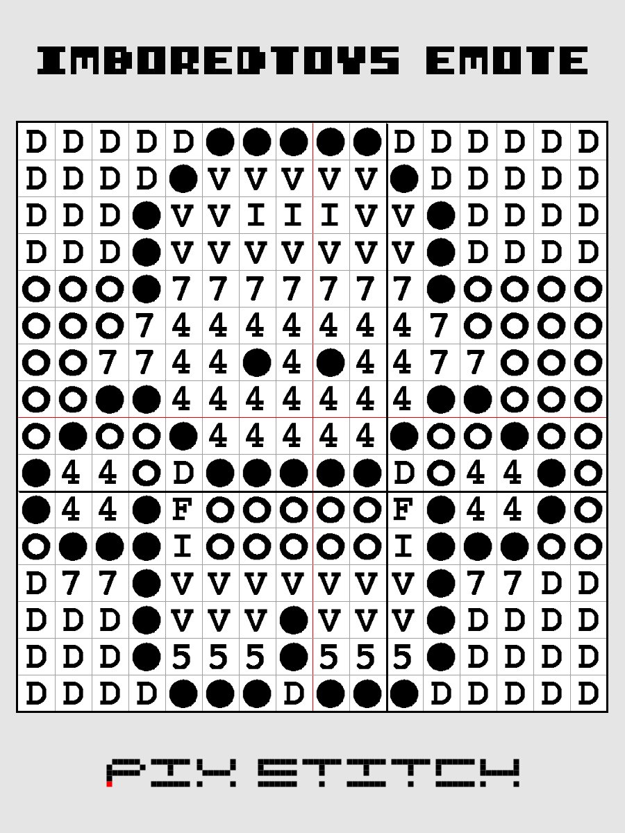 Imboredtoys Emote Pixel Art product image (3)