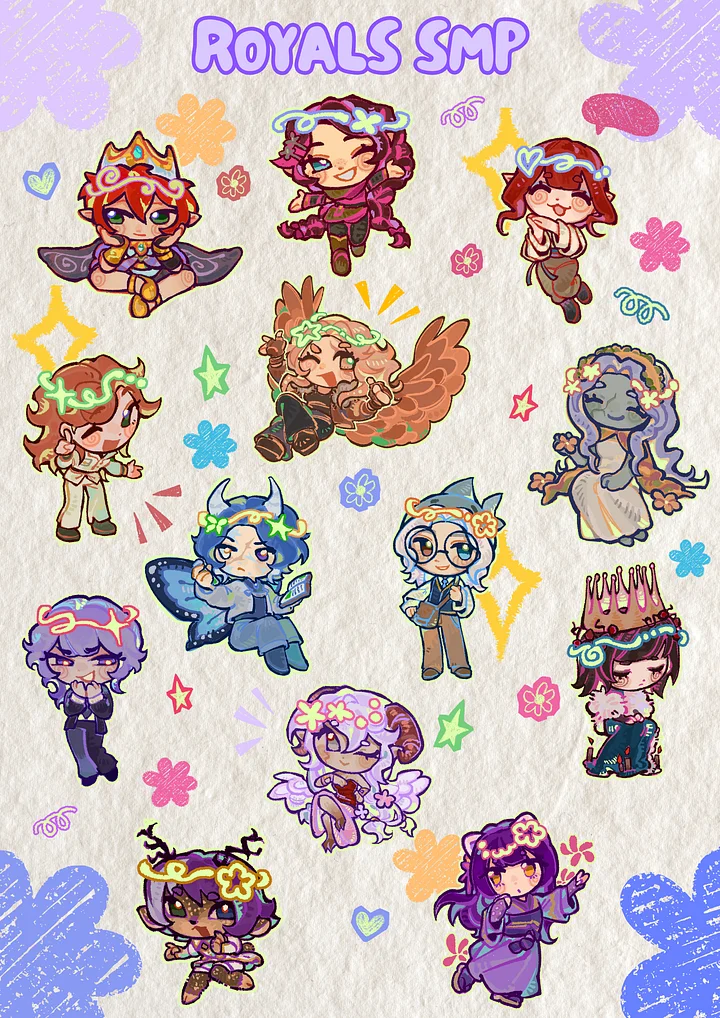 Royals SMP Holographic Poster (Colorful Edition) product image (2)