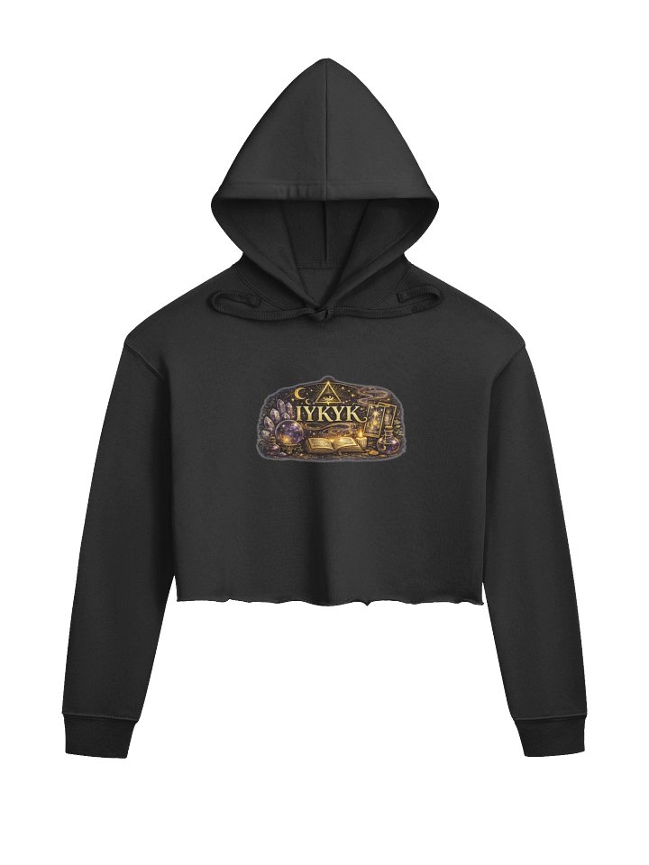 IYKYK ✨🔮 | Mystical Long Sleeve Crop Top – True Oracle product image (1)