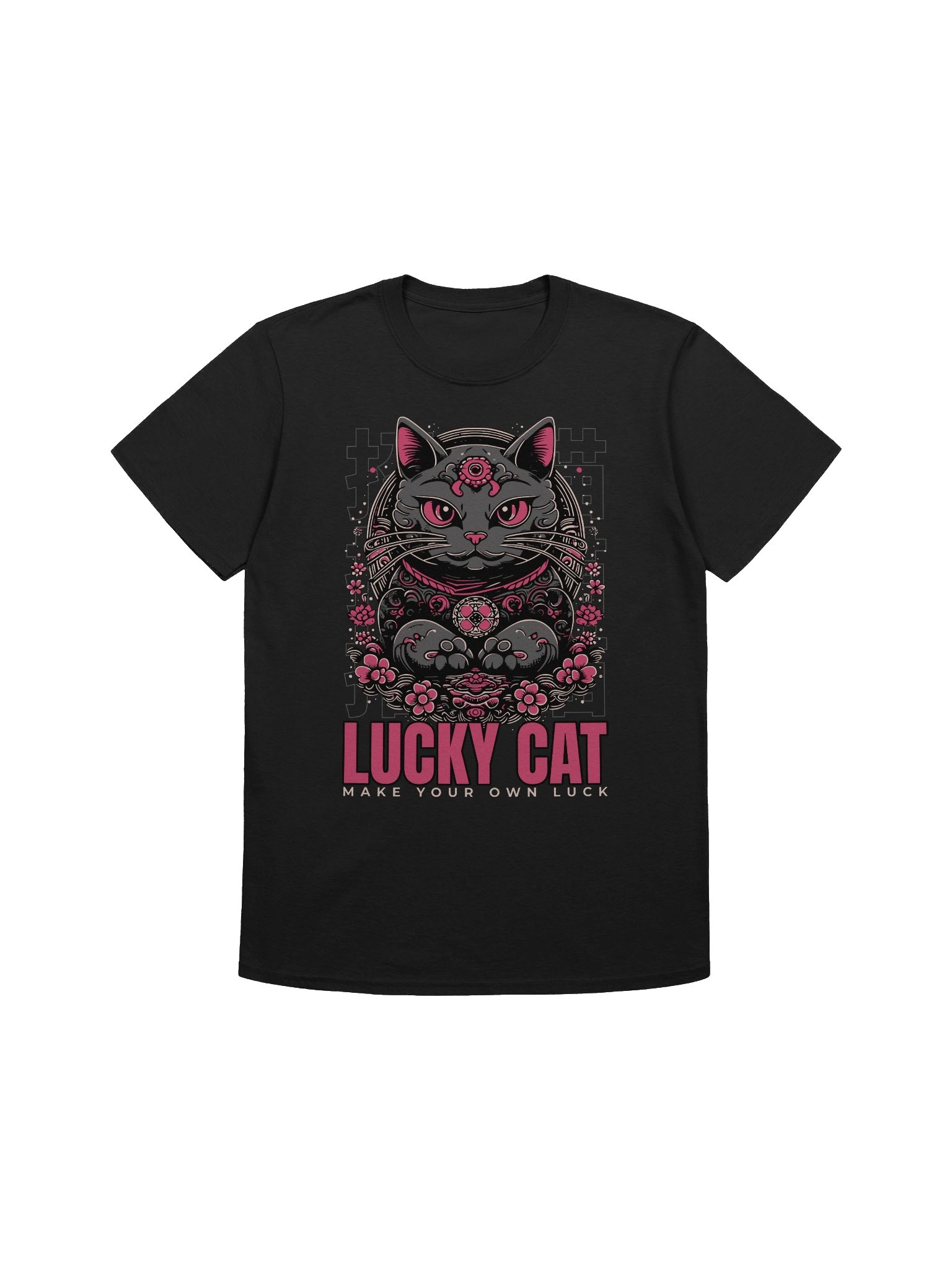 Lucky Cat Make Your Own Luck T-Shirt - Gildan Softstyle product image (1)