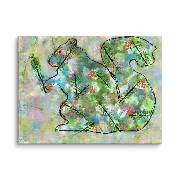 Forest Squirrel Canvas product image (1)