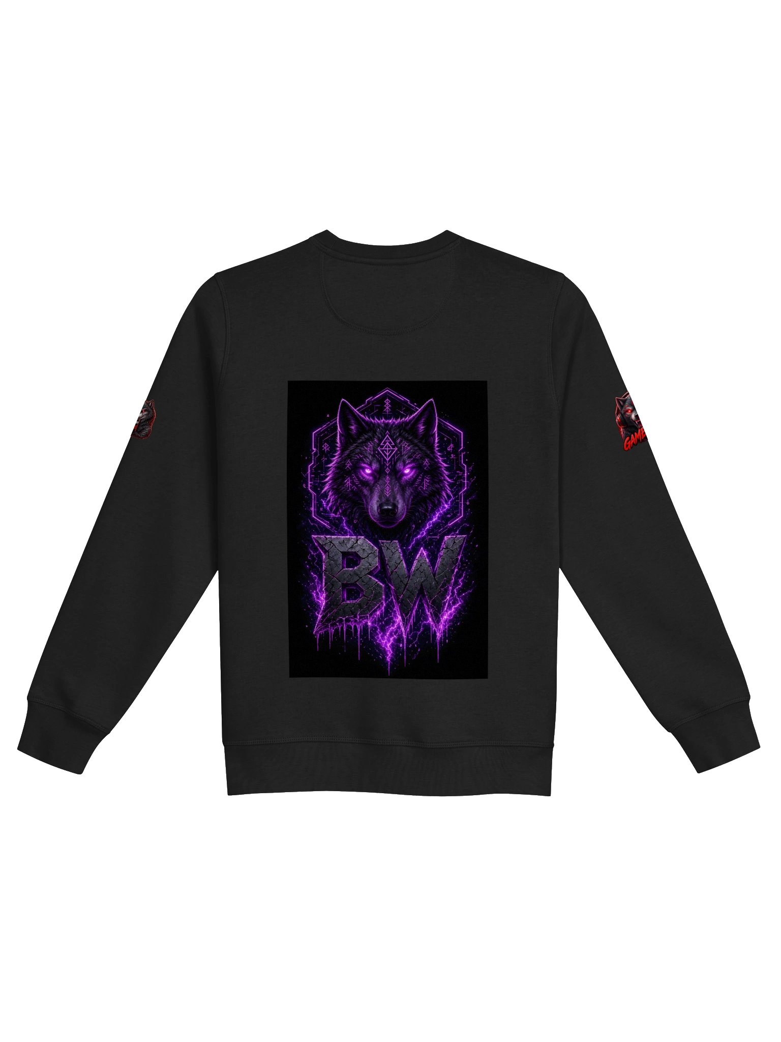 Infernal Wolf BW Sweatshirt product image (7)