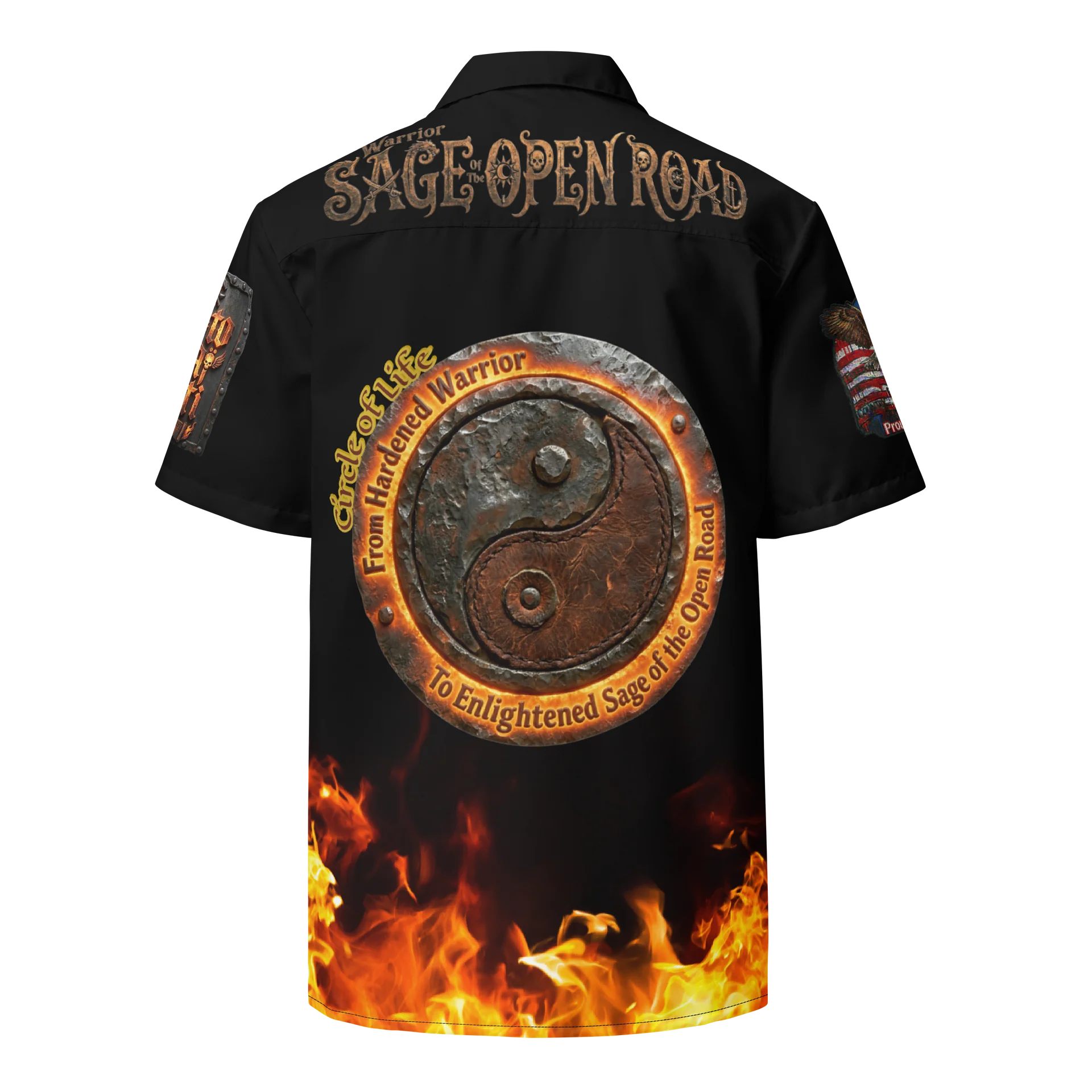 MötoGraffitti Warrior Sage of the Open Road Club Shirt product image (2)