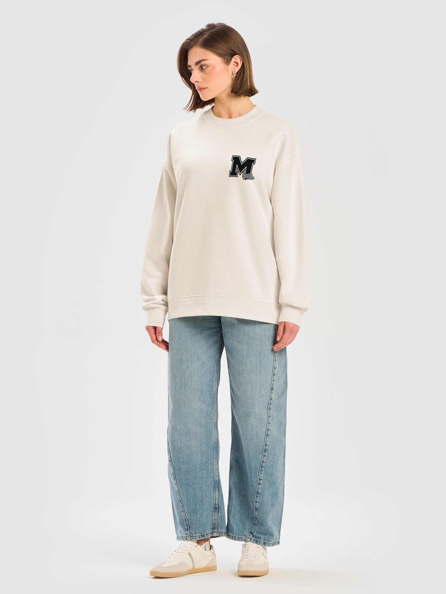 MIMS Black Varsity Logo Crewneck product image (7)