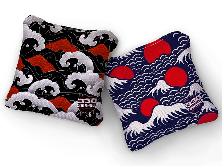 330 Cornhole Waves Premium All Weather Cornhole Bags QTY 8 product image (1)