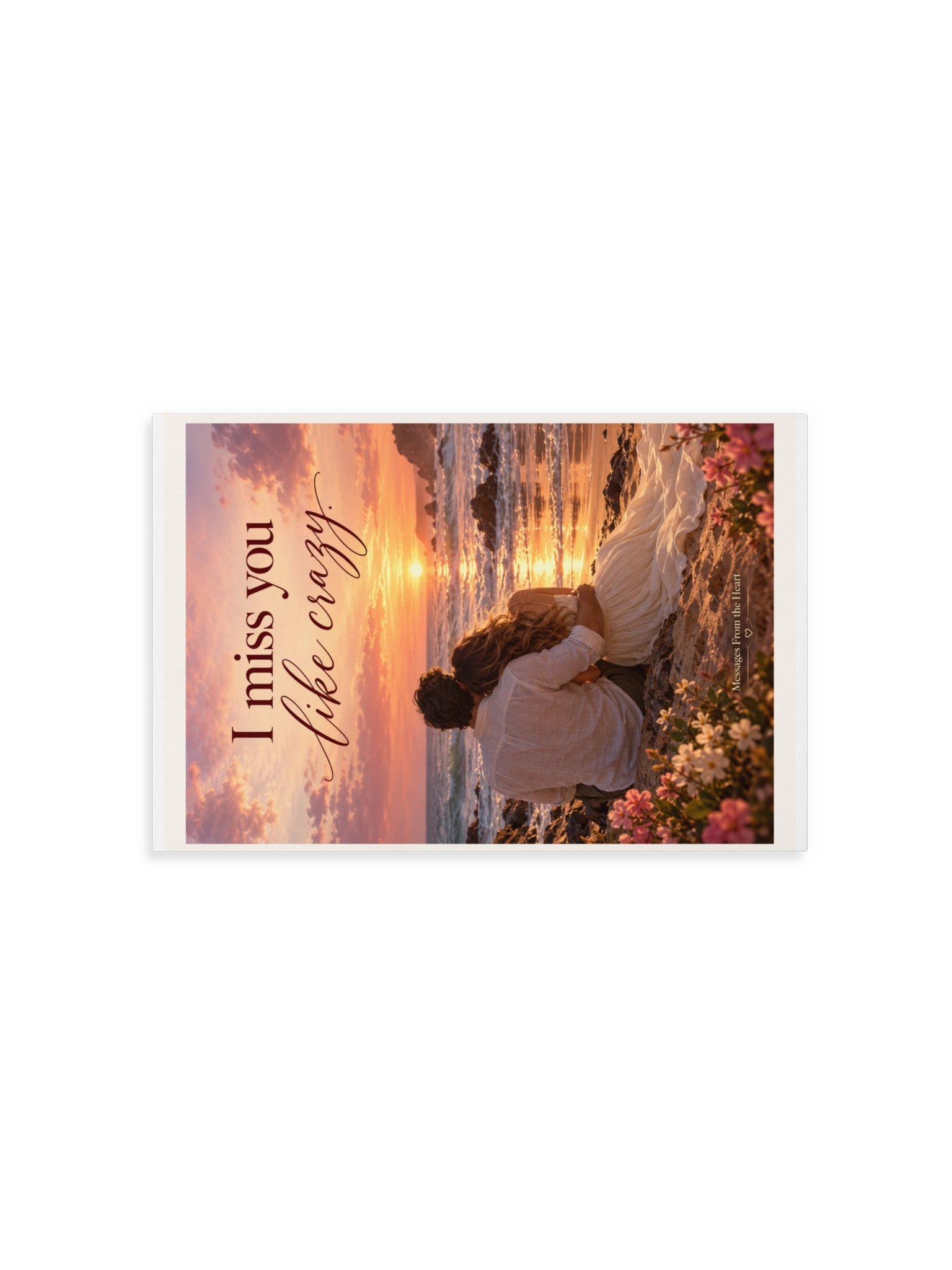I Miss You Like Crazy — Physical QR Greeting Card product image (5)