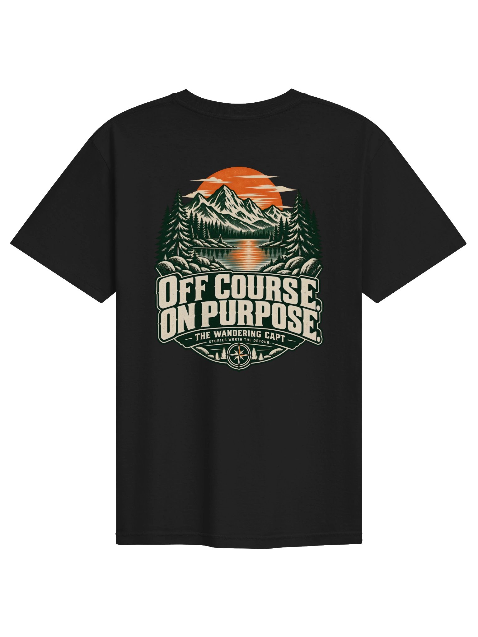 Off Course. On Purpose. | The Wandering Capt Tee product image (1)