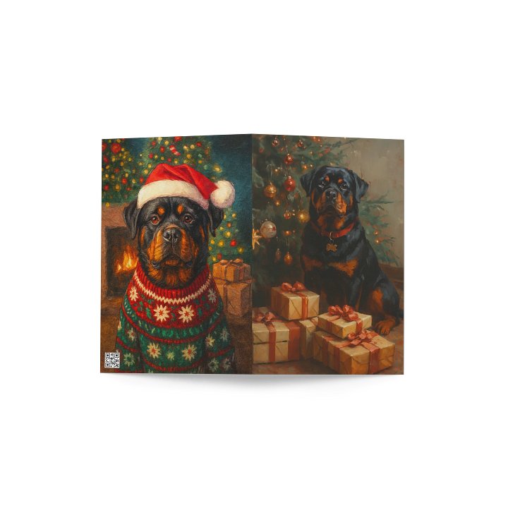 Santa Rottweiler Christmas Card product image (4)